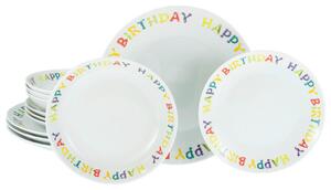 JEDILNI SERVIS Happy Birthday, Tellerset 12-tlg