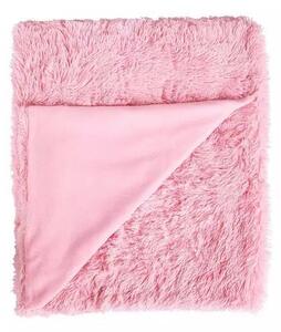 Rožnata posteljnina iz mikropliša Catherine Lansfield Cuddly, 135 x 200 cm