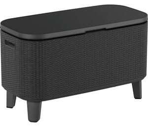 Plastična vrtna miza s prostorom za led 83.5x40 cm Bevy – Keter