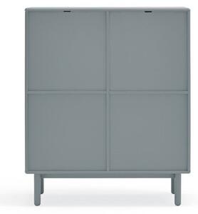 Modra/siva visoka komoda 100x120 cm Corvo – Teulat