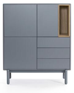 Modra/siva visoka komoda 100x120 cm Corvo – Teulat