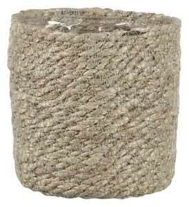 Mica Decorations Košara za rastline Atlantic (Zunanje dimenzije (Ø x V): 12 x 12 cm, Naravni materiali, Bež)