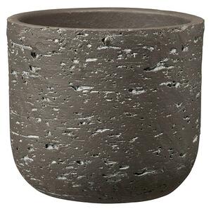 Soendgen Keramik Okrogli lonec Portland (Zunanje dimenzije (Ø x V): 13 x 10 cm, Temno rjava, Keramika)