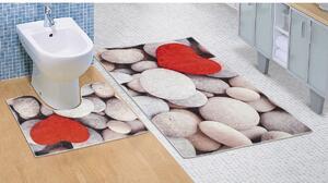 Bellatex Komplet kopalni predpražniki Svetli kamni3D, 60 x 100 + 60 x 50 cm