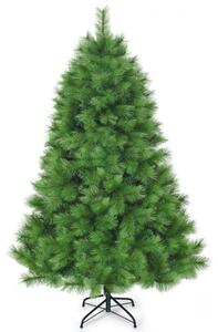 180 cm umetno božično drevo, PVC iglice, s kovinskim stojalom, zeleno