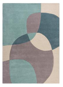 Modro-bež volnena preproga 230x160 cm Glow - Flair Rugs