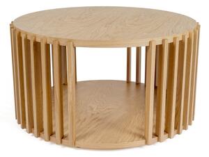 Hrastova kavna mizica Woodman Drum, ø 83 cm