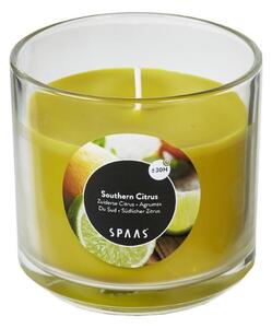 Dišeča sveča v kozarcu SOUTHERN CITRUS 8,5 cm rumena