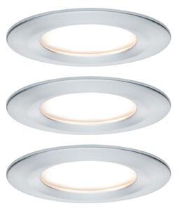 Paulmann LED vgradni reflektor Nova Coin 3 aluminijast okrogel z možnostjo, zatemnjen, Kovinska, Hodnik, Kovina, Sodobni, Vgradne svetilke okrogle