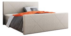 Boxspring postelja Memphis 120, 140x200, Blago, Posteljno dno, 145x216x105cm, Vzmetnica, Bor