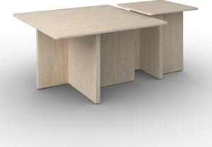 Bessagi Home Klubska Miza Lucca, Krem Barve, 2-Delni Set