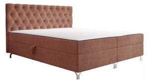 Boxspring postelja Memphis 141, 140x200, Posteljno dno, 146x207x114cm, Vzmetnica, Bor