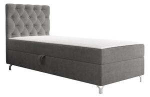 Boxspring postelja Memphis 142, 80x200, Blago, Posteljno dno, 80x207x114cm, Vzmetnica, Bor