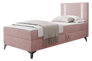 Boxspring postelja Memphis 146, 80x200, Blago, Posteljno dno, 85x207x106cm, Vzmetnica, Bor