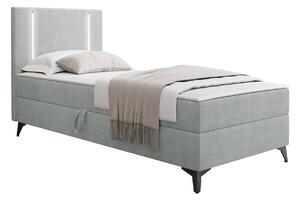 Boxspring postelja Memphis 146, 90x200, Blago, Posteljno dno, 95x207x106cm, Vzmetnica, Bor