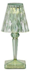 Kartell Namizna svetilka LED na baterije Baterija, 30 cm, metina zelena, IP54