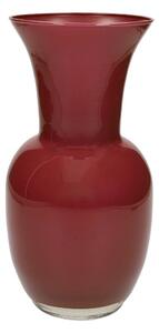 Rdeča steklena vaza (višina 26 cm) – Brandani
