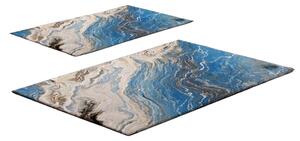 Modre kopalniške preproge v kompletu 2 ks 60x100 cm – Foutastic