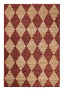 Ročno tkana preproga iz mešanice jute v barvi terakote 120x170 cm Effie Diamond – Flair Rugs