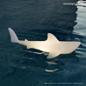 Goodnight Light LED svetilka za polnjenje BOBB the shark lamp, plavajoča, RGBW, zatemnjen, Bela, Plastika, Sodobni