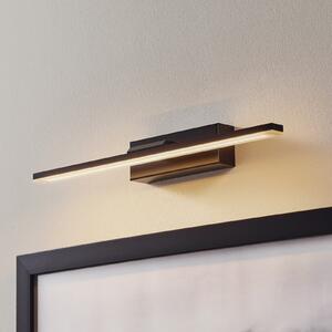 MCJ LED stenska svetilka Miroir 40 cm črna 3000K, Črna, Kopalnica, Kovina, Sodobni
