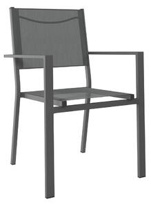 STOL aluminij antracit, siva