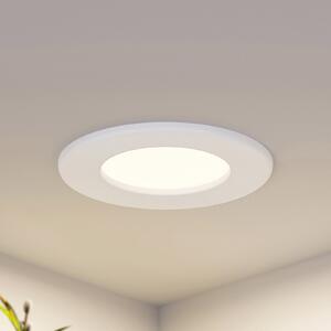 PRIOS Prios LED svetilka za vgradnjo Cadance, bela, 12 cm, komplet 10 kosov, CCT, zatemnjen, Bela, Kopalnica, Aluminij, Sodobni, Vgradne svetilke okrogle