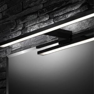 Briloner Svetlobno ogledalo LED Dun Brilo, IP44, širina 60 cm, Črna, Kopalnica, Kovina, Sodobni
