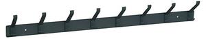 Walteco Garderobna letev (Do x Š x V: 635 x 55 x 85 mm, Aluminij, Črne barve)