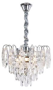 Kristalna viseča svetilka SWE077-CP 30cm Chrome