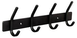 Walteco Garderobna letev (Do x Š x V: 300 x 40 x 800 mm, Nerjavno jeklo, Črne barve)