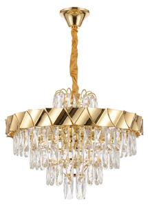Kristalna viseča svetilka SWE076-CP 50cm GOLD