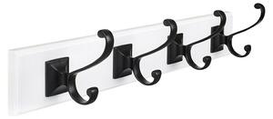 Walteco Garderobna letev (Do x Š x V: 450 x 90 x 100 mm, Kompozit, Črna/bela)
