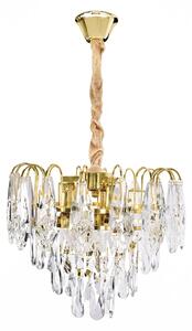 Kristalna viseča svetilka SWE078-CP 30cm GOLD