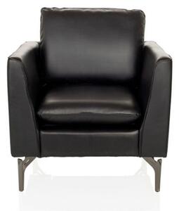 FOTELJ, črna tekstil