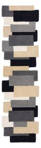 Siv volnen tekač 60x230 cm Collage – Flair Rugs