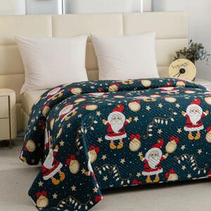 Pregrinjalo za posteljo SANTA, modro Dimenzije: 200 x 220 cm