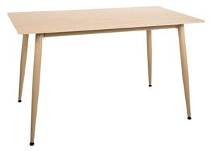 Jedilna miza TALVEN s keramično ploščo iz travertina 130x70 cm, travertin/kašmir