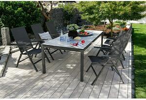 Set vrtnih stolov Maja (6 kos, Nastavljivo naslonjalo, Antracitne barve, Š x G x V: 61 x 68 x 110 cm)