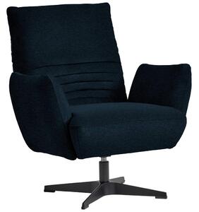 FOTELJ, temno modra tekstil