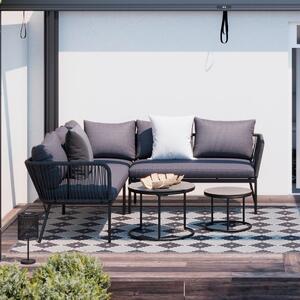Mömax Lounge Garnitura Cemi, Antracit, 4-Delno