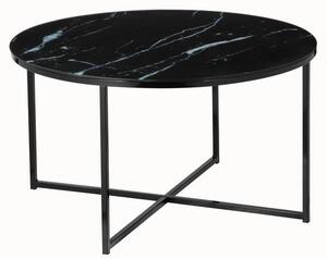 Livetastic Klubska Miza Marble, Črna