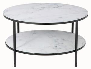 Livetastic Klubska Miza Marble, Bela, Črna