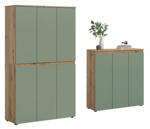 Livetastic Garderobna Omara Scarpa, Sivozelena, 2 Kos
