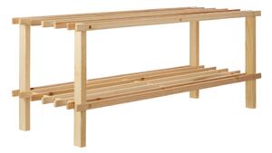 Omarica za čevlje iz masivne jelke v svetli naravni barvi 74x30x27 cm Parker – Premier Housewares