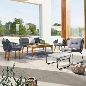 Mömax Lounge Garnitura Trendy, Barva Akacije, Antracit