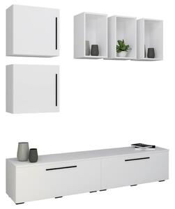 MID.YOU Dnevni Regal Arila, Bela, 6-Delno