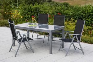 Gardenson Vrtna Garnitura Amalfi, 5-Delno, Črna