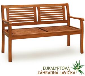 Vrtna klop MANUELA, 120x60x90cm, naravno rjava