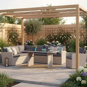 Gardenson Vrtni Set Lanzarote, 3-delni, Z Blazinami
